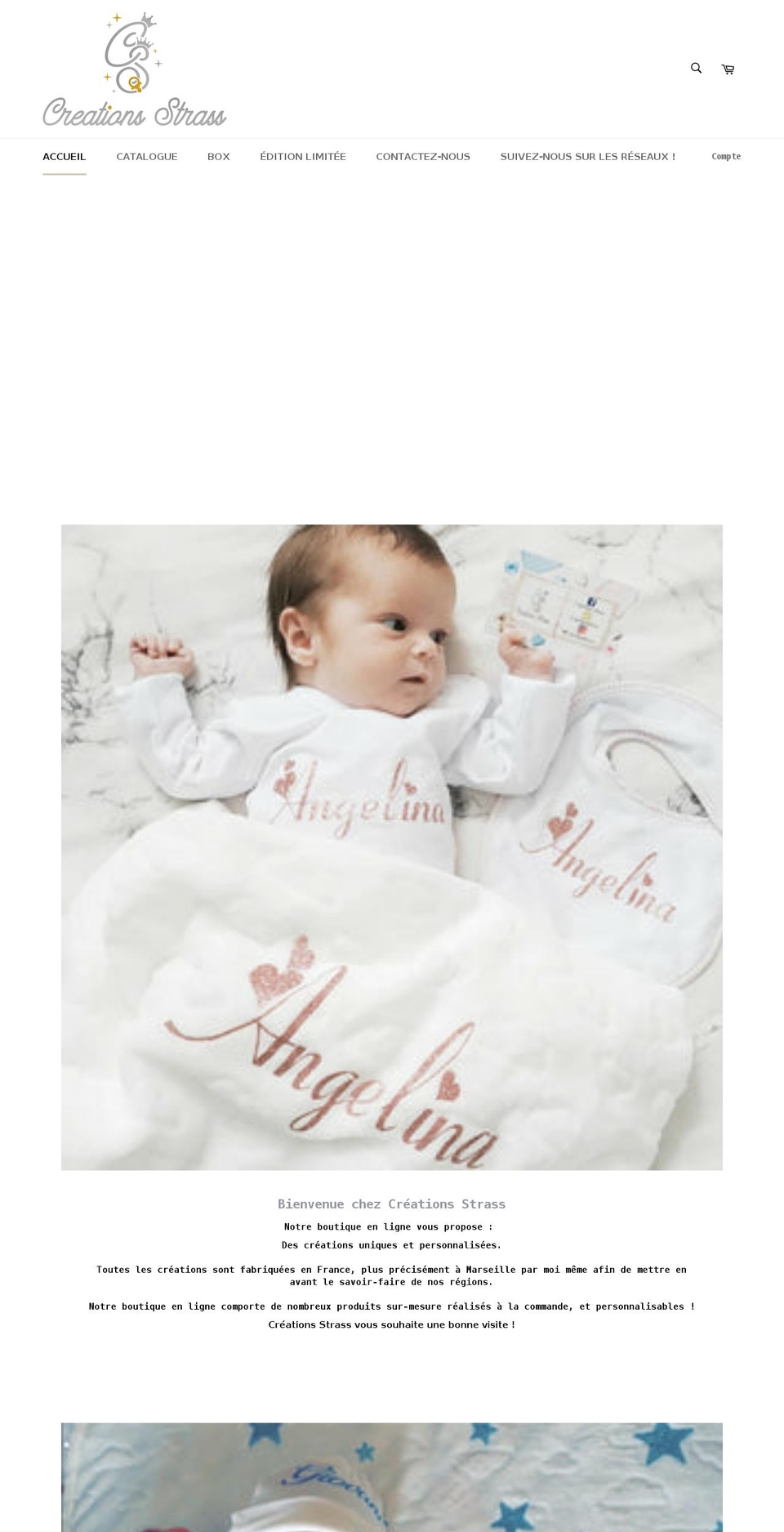 creations-strass.com shopify website screenshot