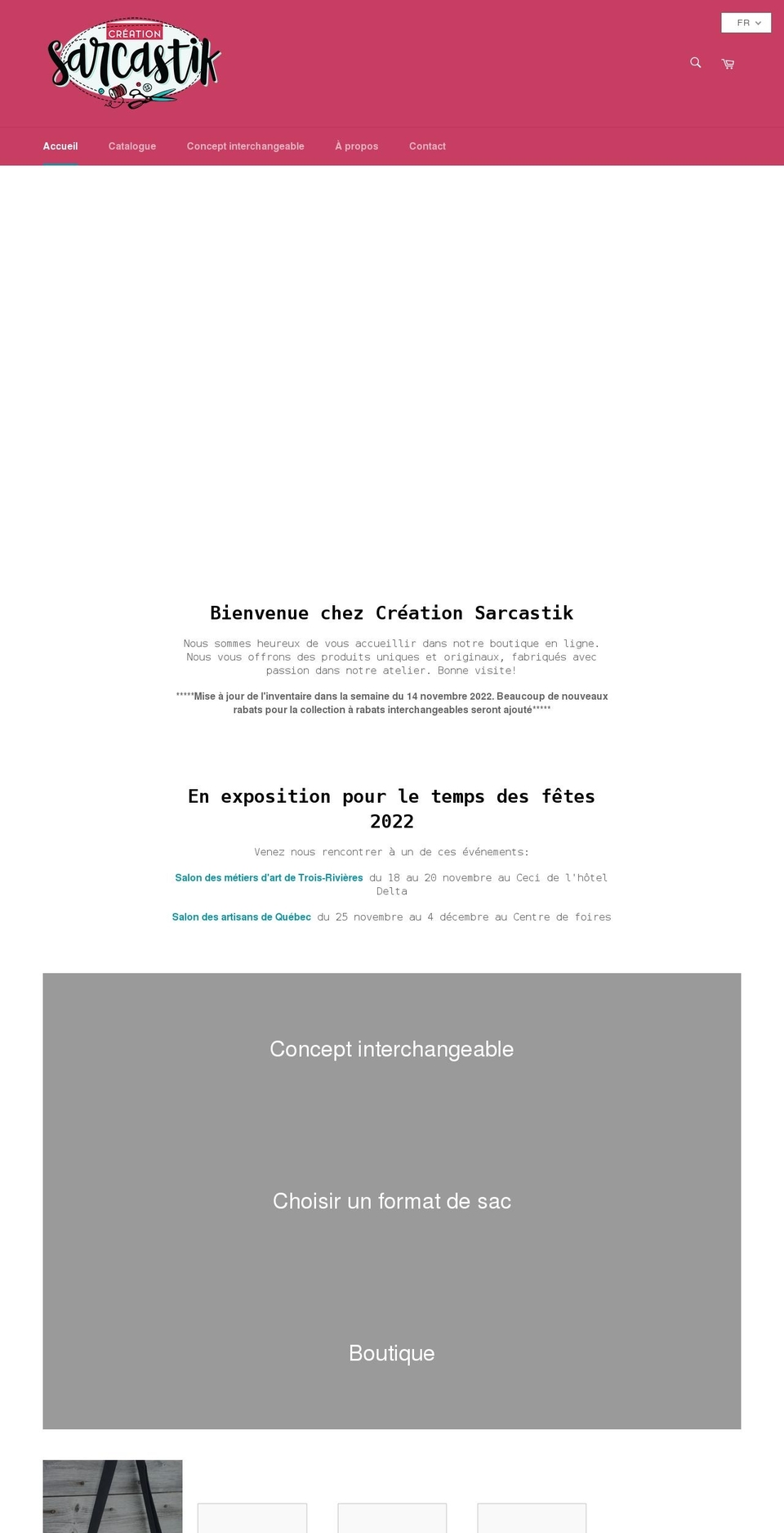 creationsarcastik.com shopify website screenshot