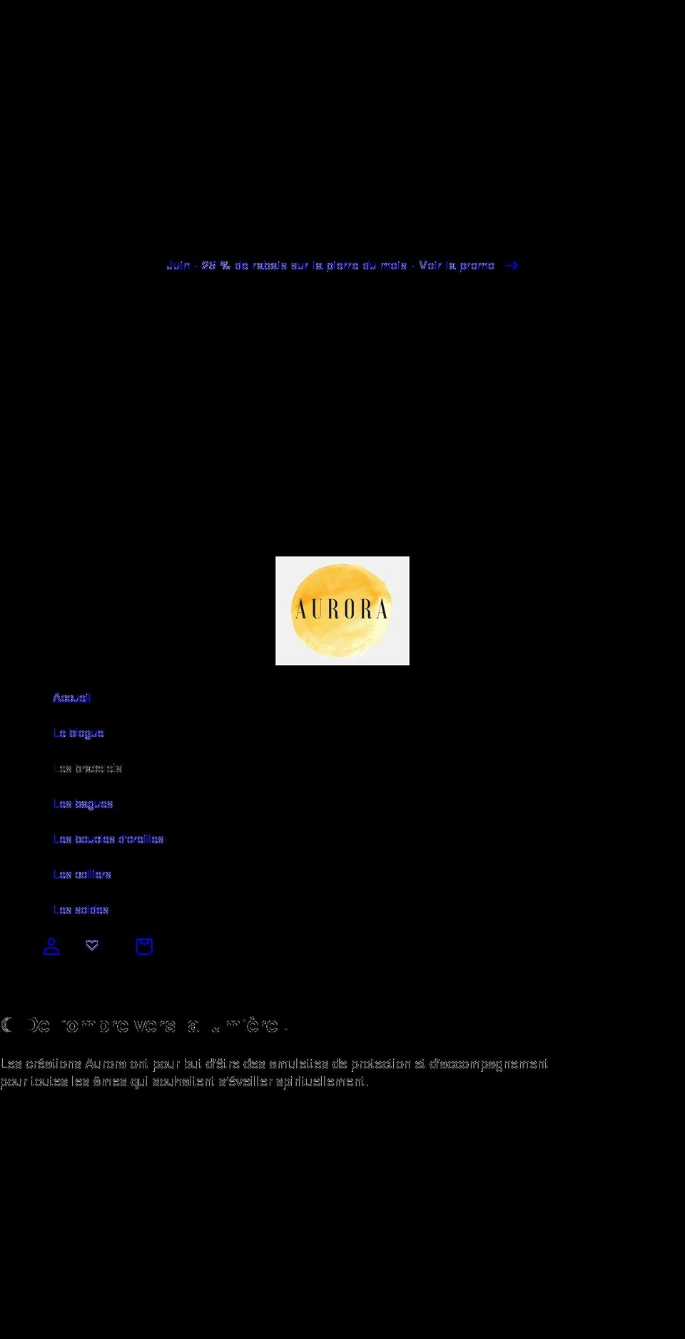 creationsaurora.com shopify website screenshot