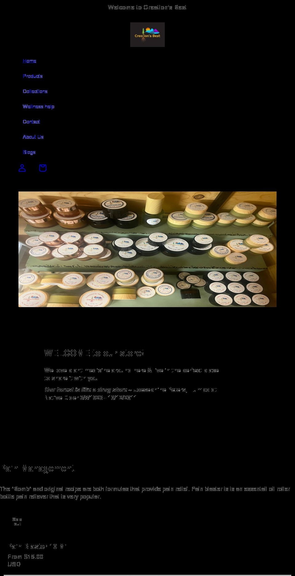 creationsbest.net shopify website screenshot