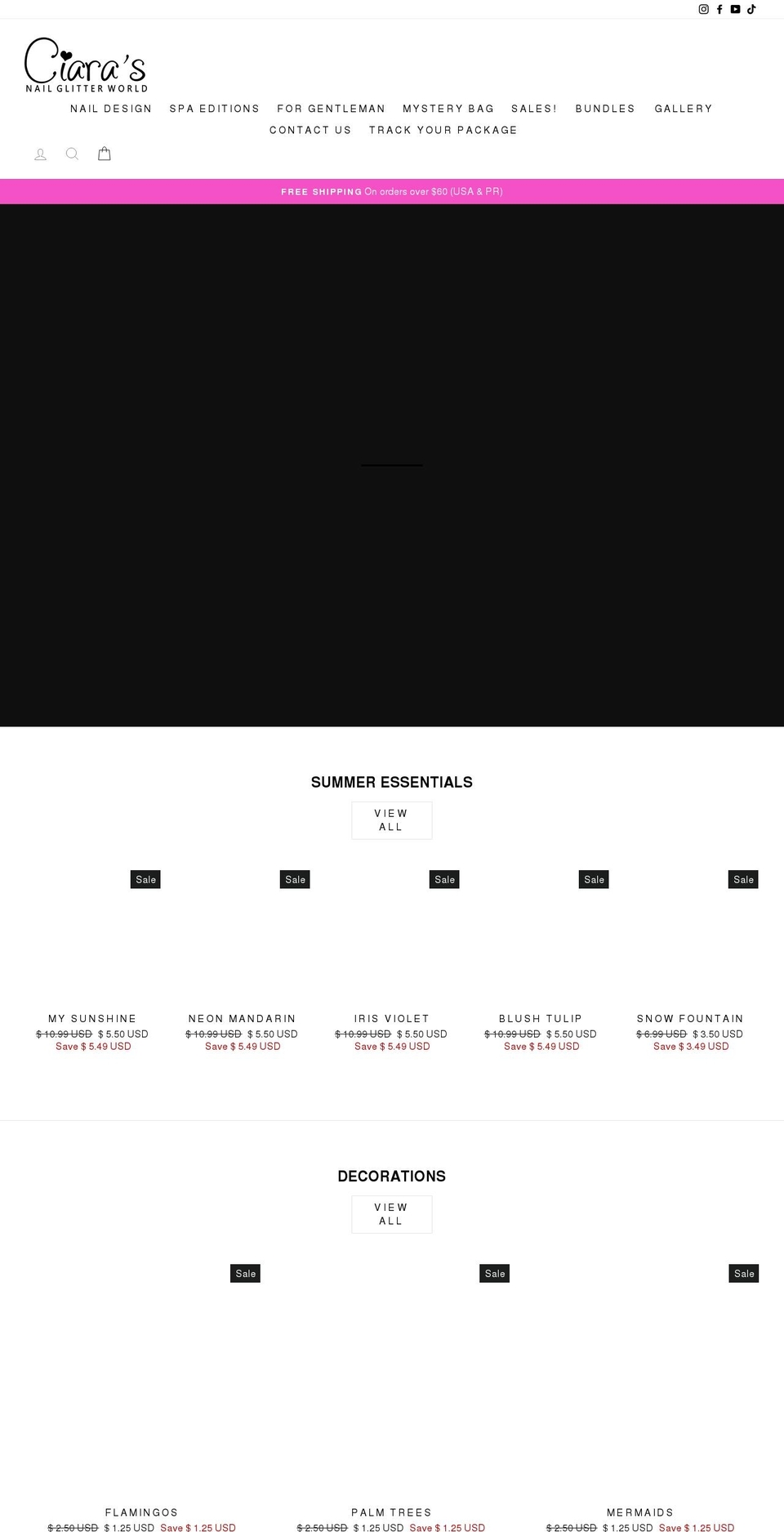 creationsbyciara.com — Shopify storefront screenshot