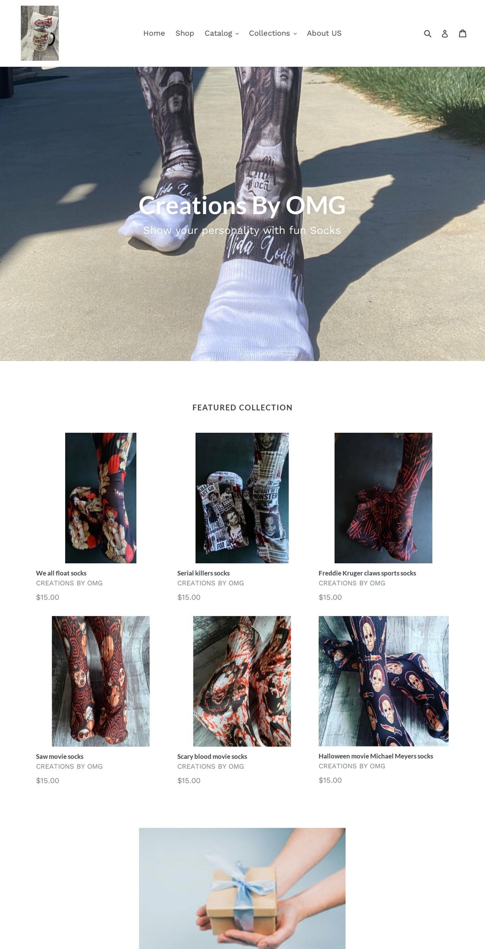 creationsbyomg.com — Shopify storefront screenshot