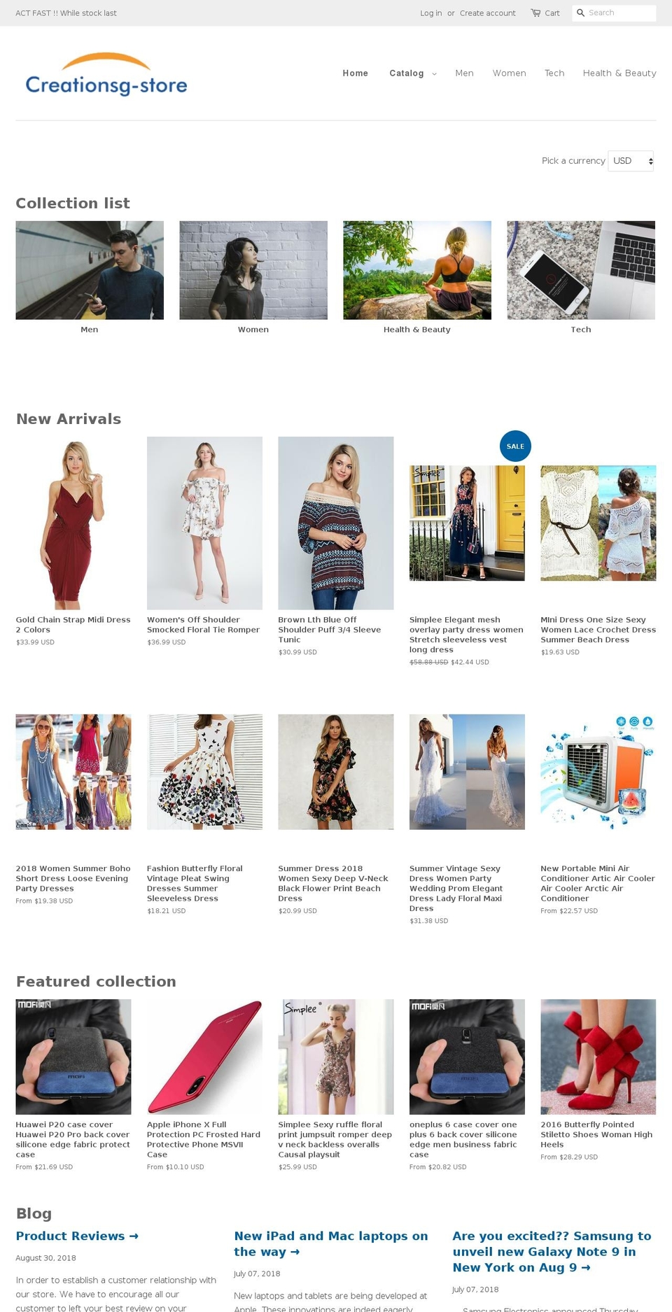 creationsg-store.com — Shopify storefront screenshot