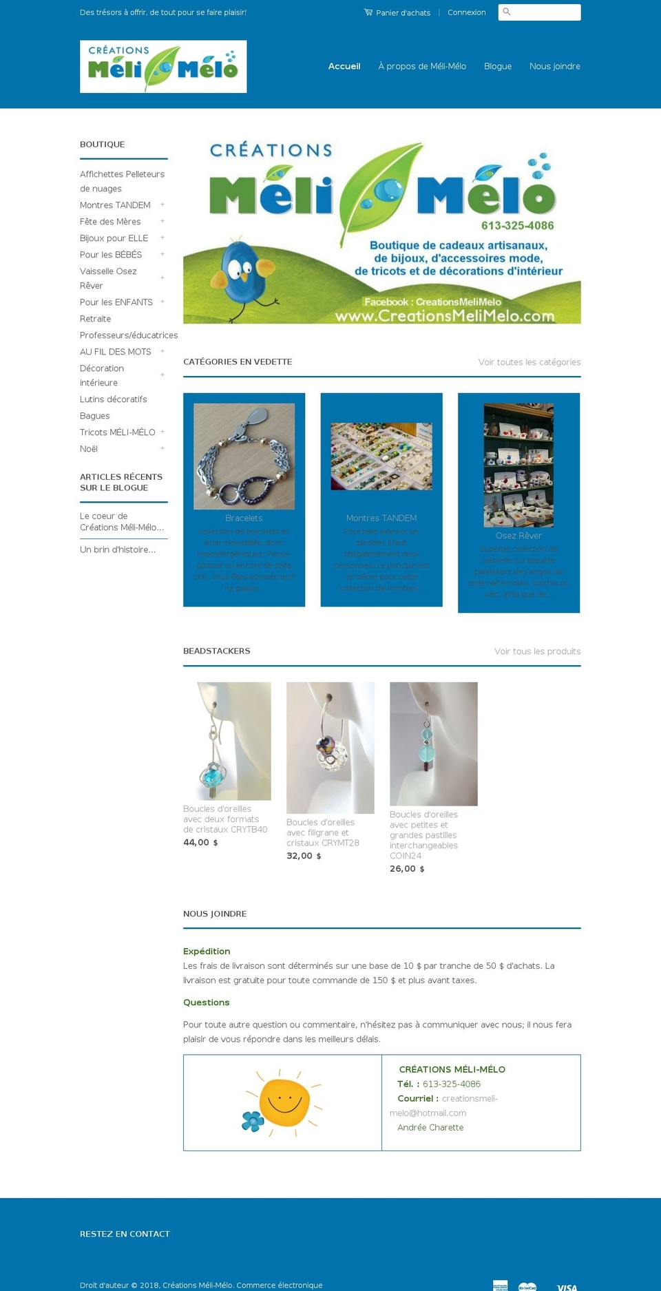 creationsmelimelo.com — Shopify storefront screenshot