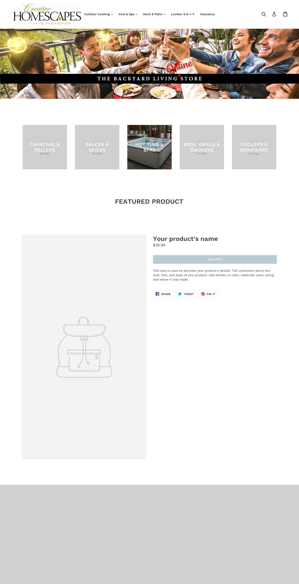 creative-homescapes.myshopify.com shopify website screenshot