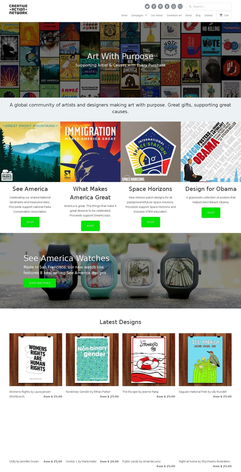 Mobilia Shopify theme site example creativeaction.network