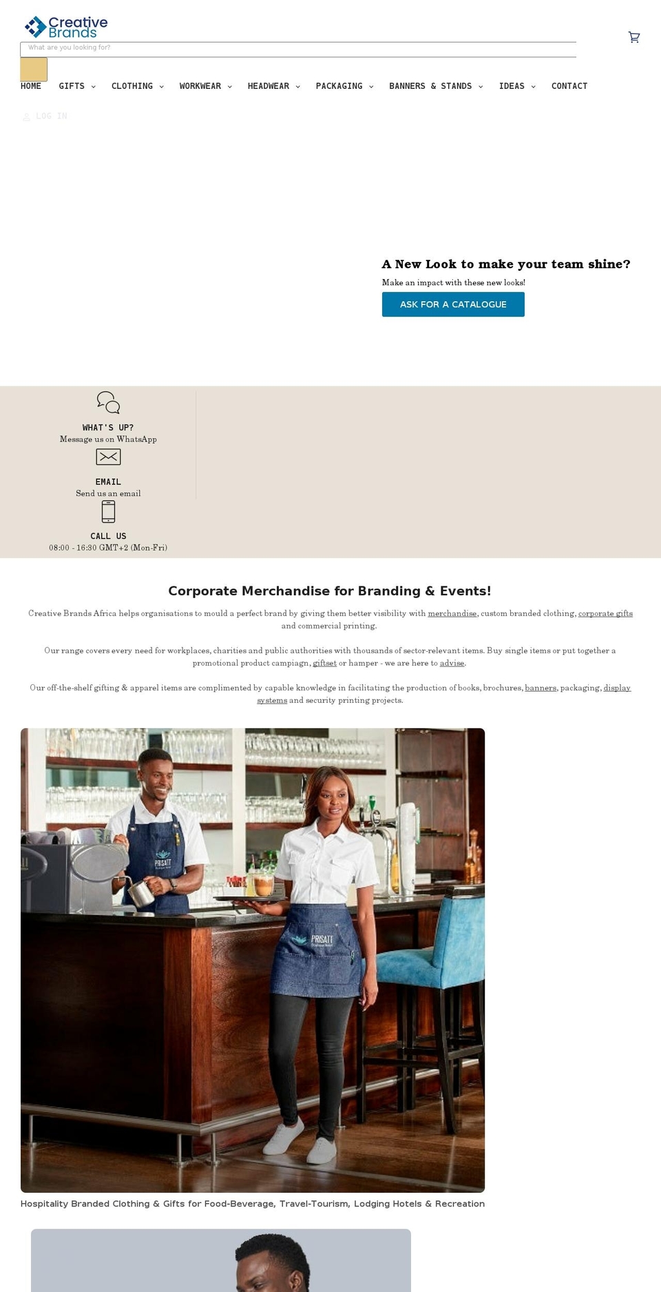 creativebrands.africa shopify website screenshot