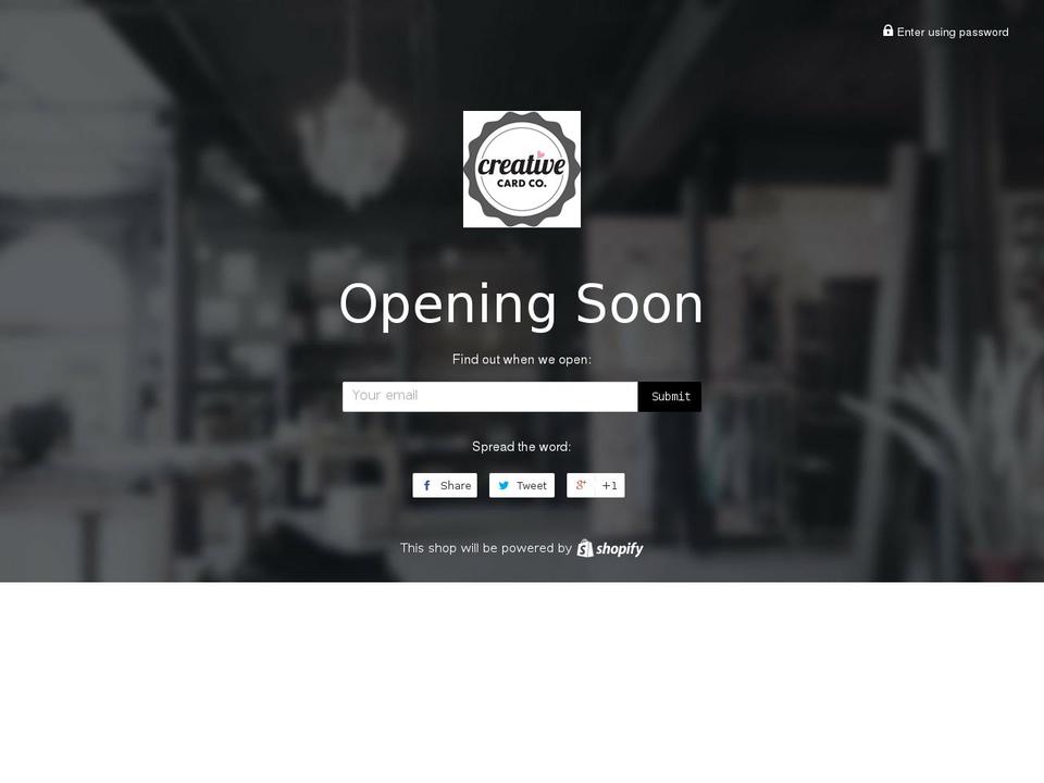 creativecardco.com — Shopify storefront screenshot