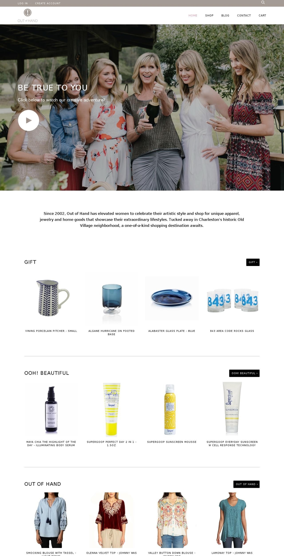 creativecharleston.com — Shopify storefront screenshot