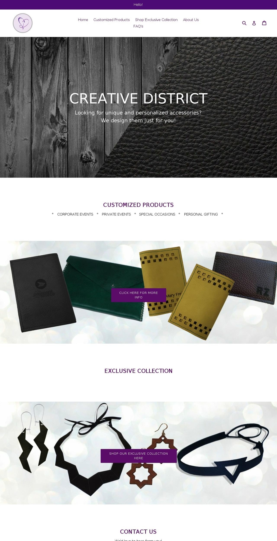 creativedistrict.design shopify website screenshot