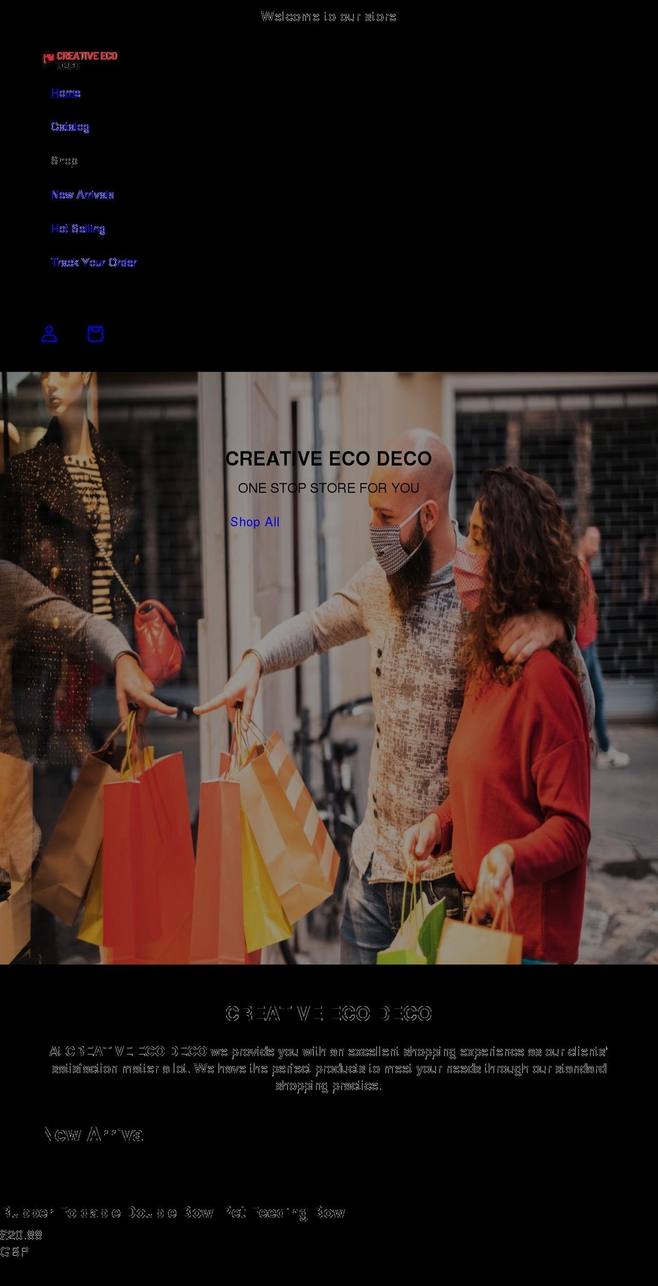 NoumanCodex Shopify theme site example creativeecodeco.com