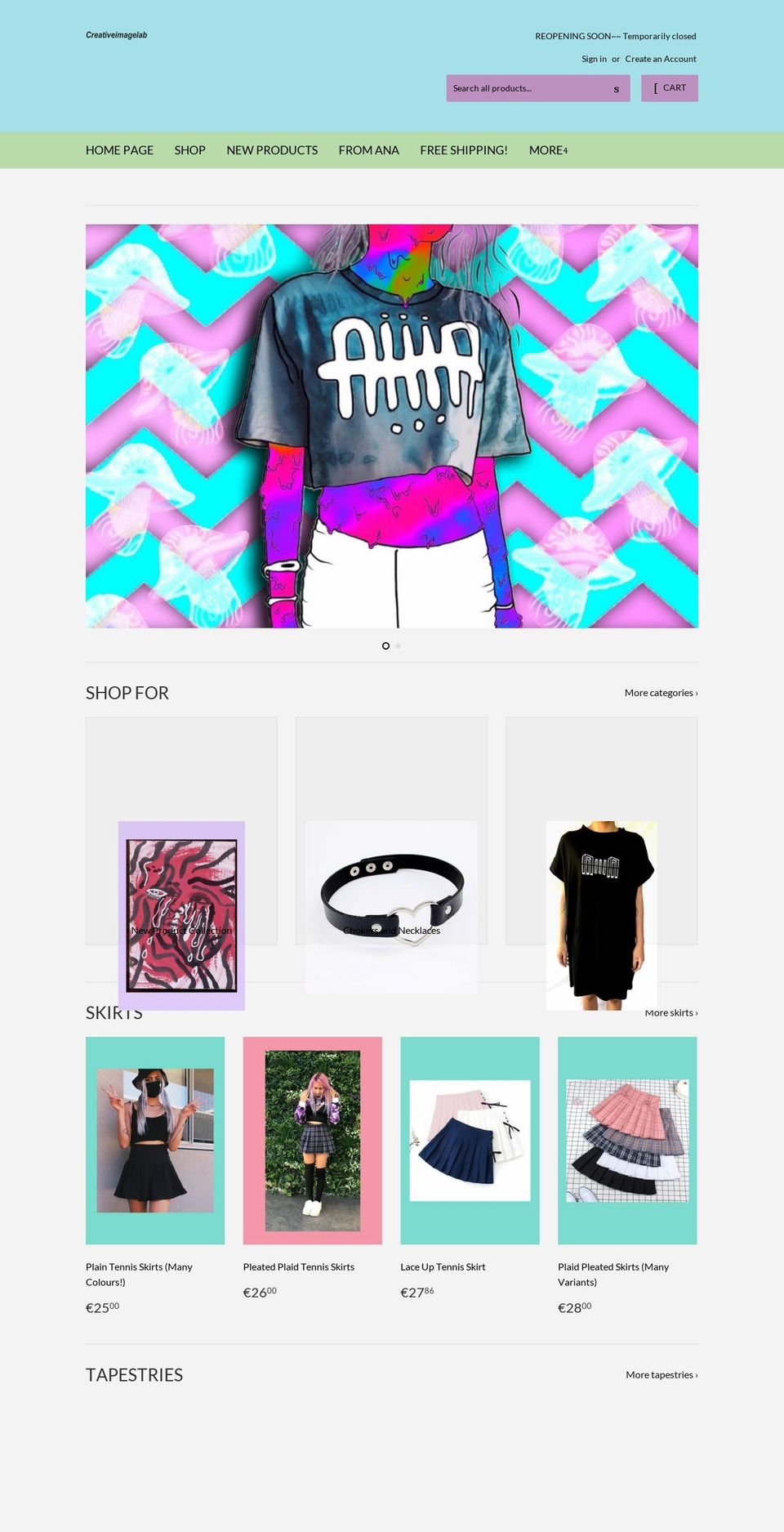 creativeimagelab.com shopify website screenshot