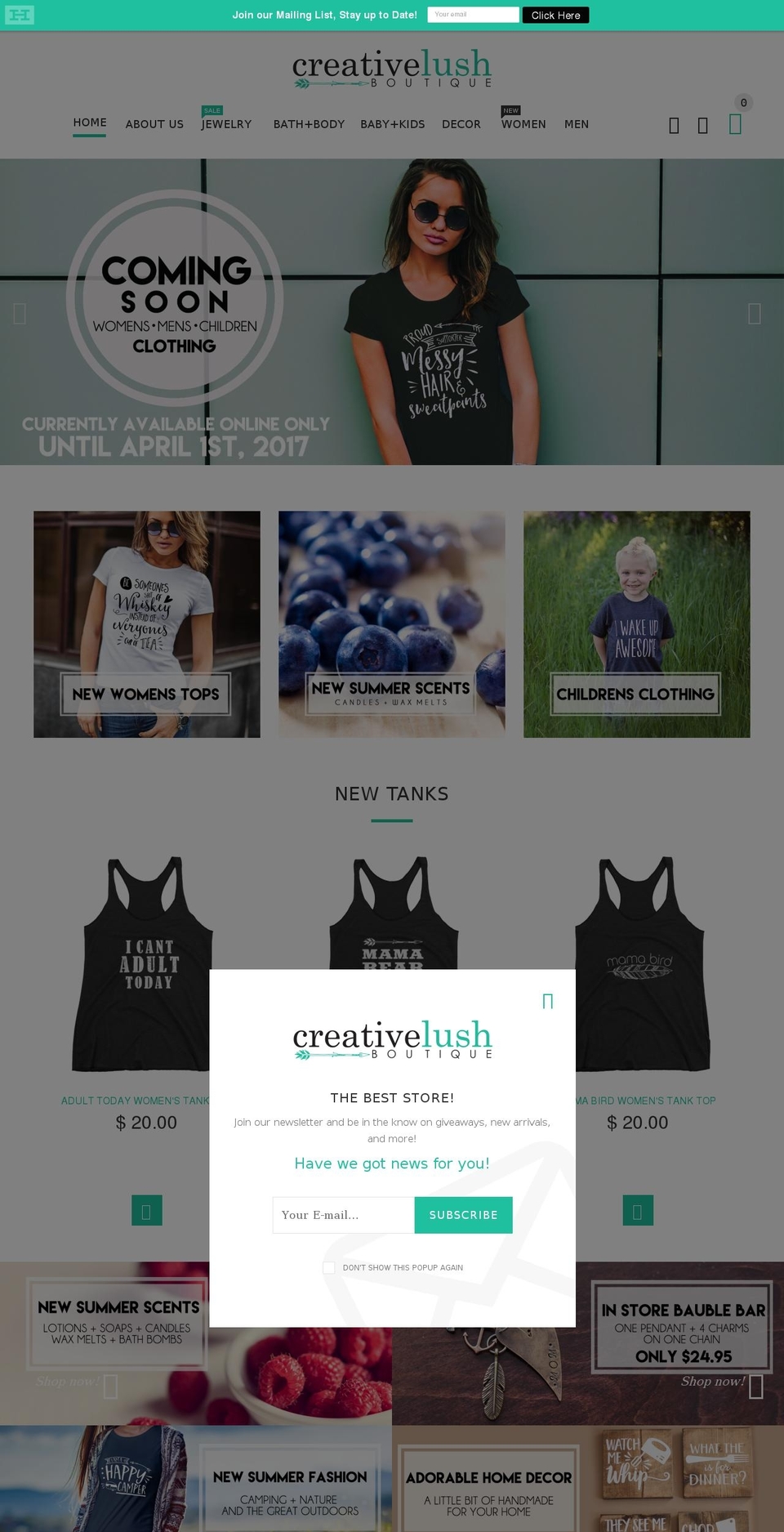 yourstore-v2-1-2 Shopify theme site example creativelushboutique.com