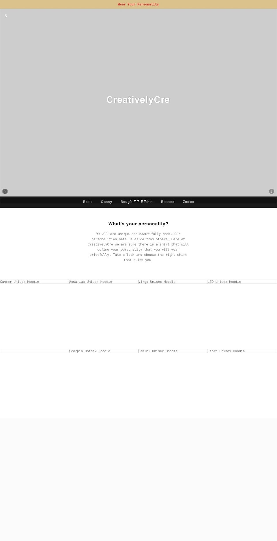 creativelycre.com shopify website screenshot