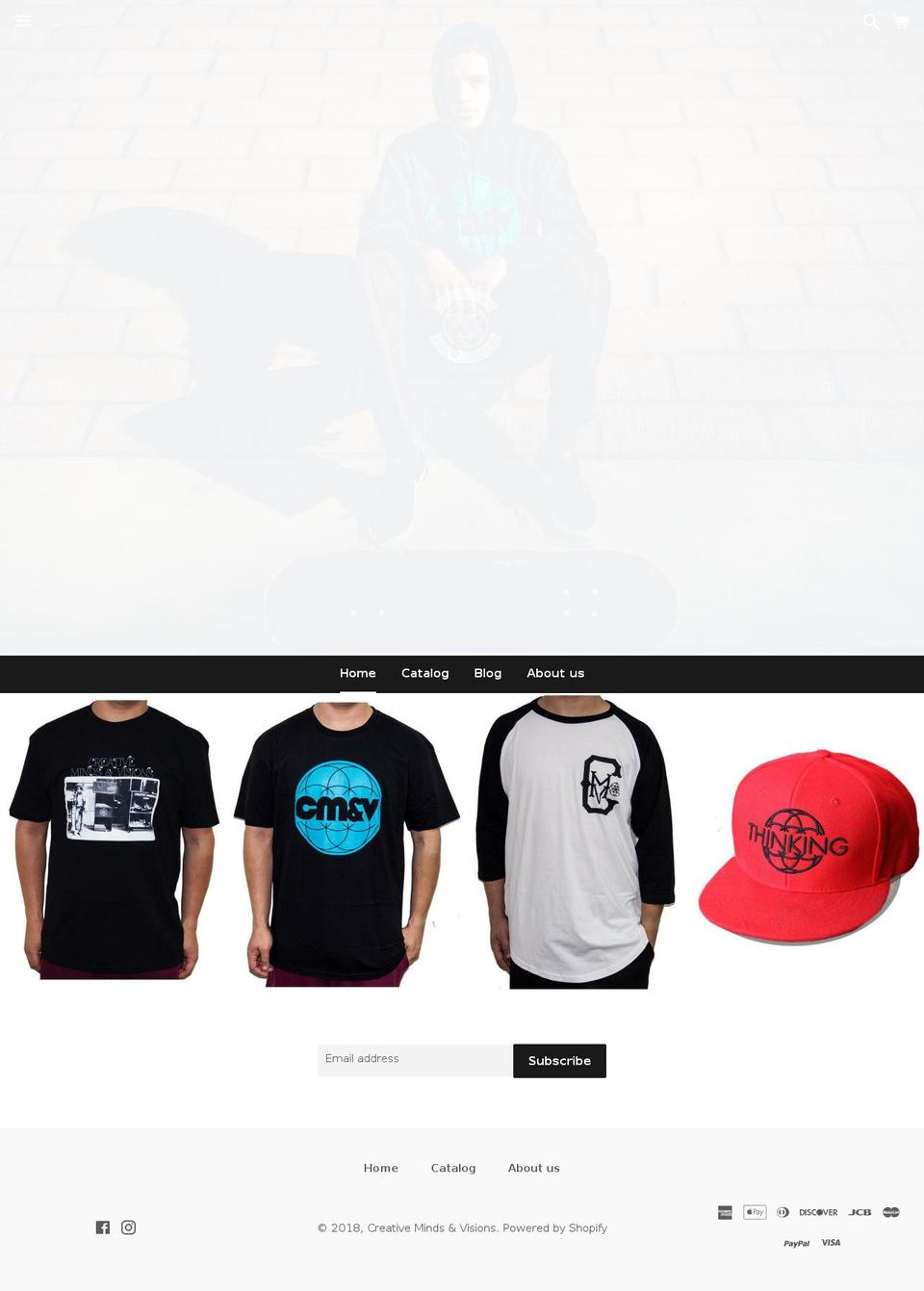 creativemindsandvisions.com — Shopify storefront screenshot