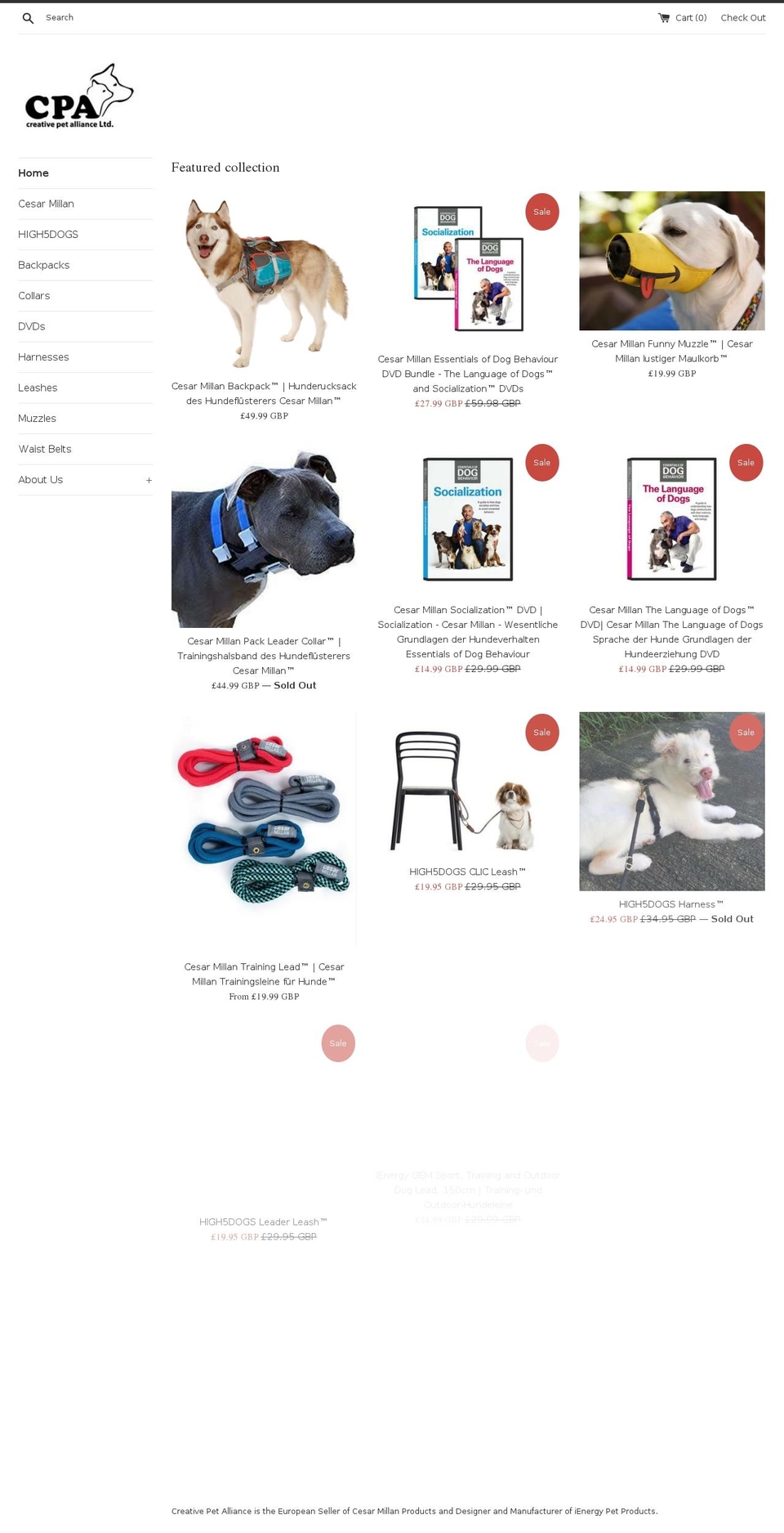 creativepetalliance.com shopify website screenshot