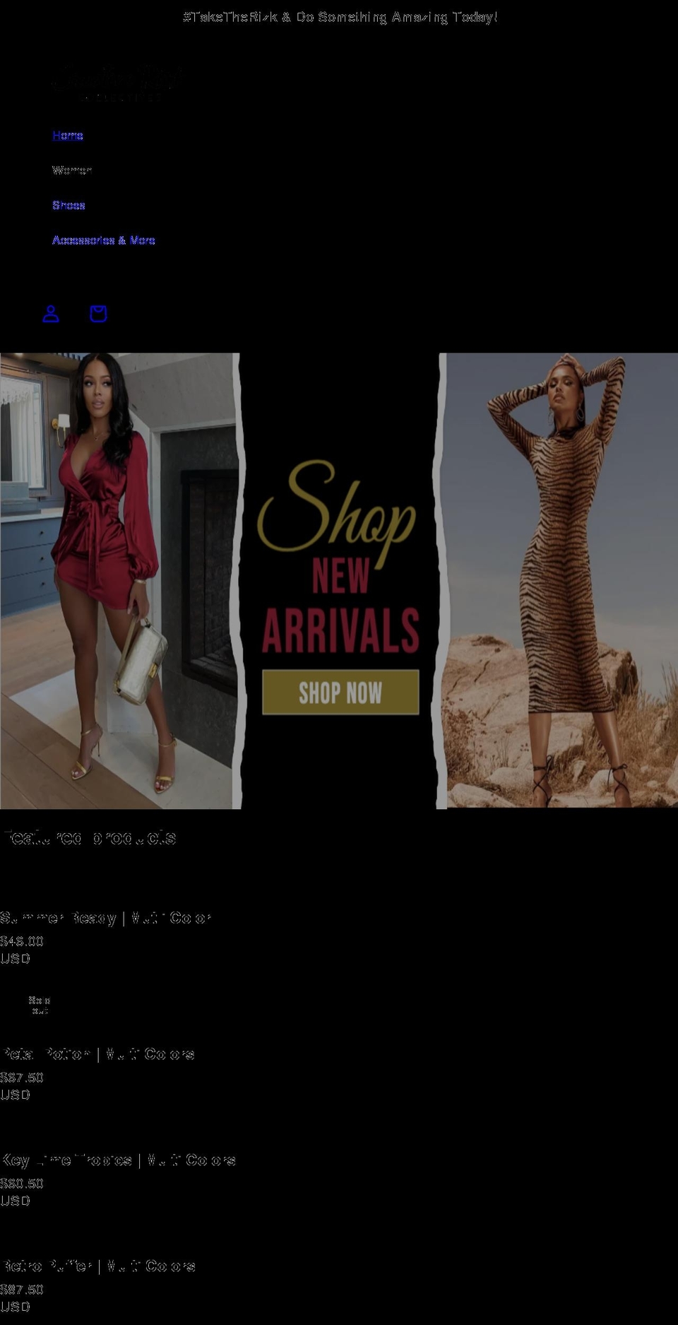 creativerizk.com shopify website screenshot