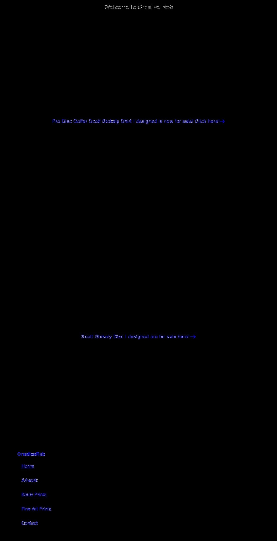 creativerob.com shopify website screenshot