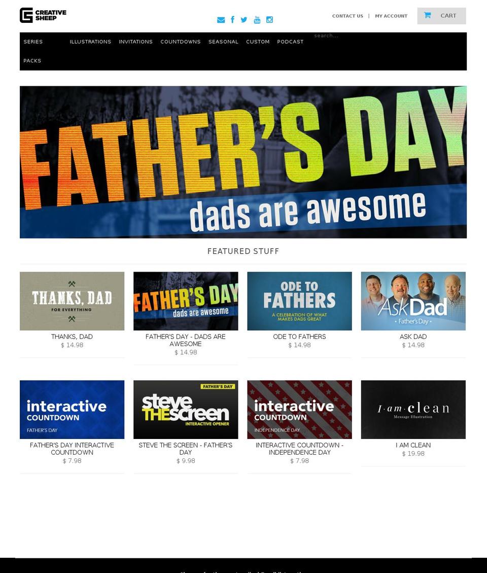 creativesheep.org shopify website screenshot