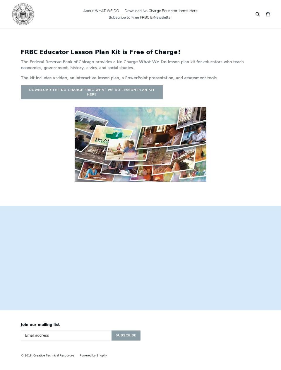 creativetechnicalresources.com — Shopify storefront screenshot