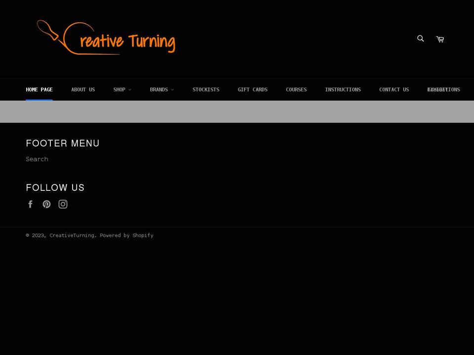 creativeturning.co.za shopify website screenshot