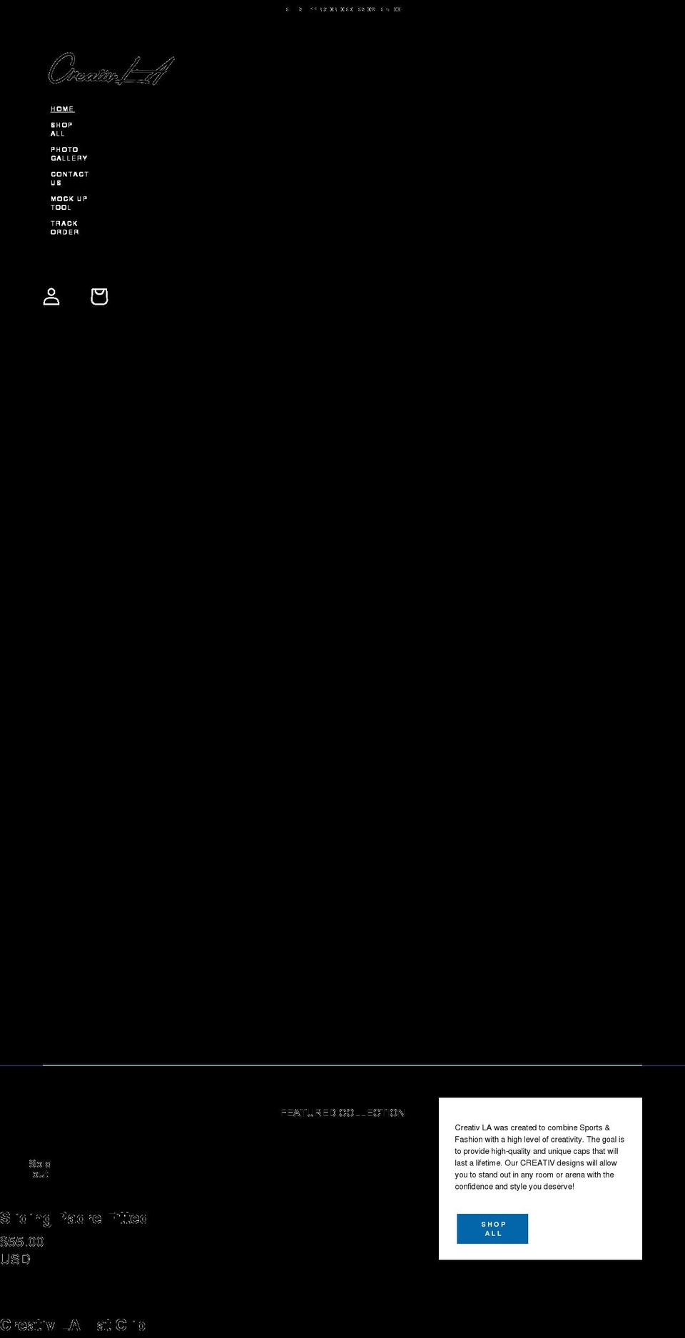 creativla.com shopify website screenshot