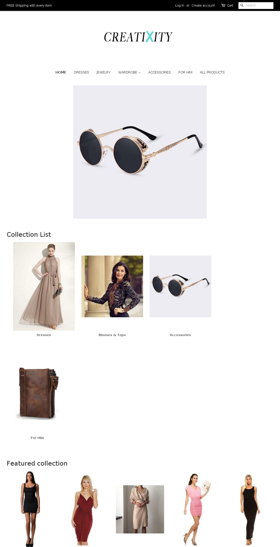 creatixity.com shopify website screenshot