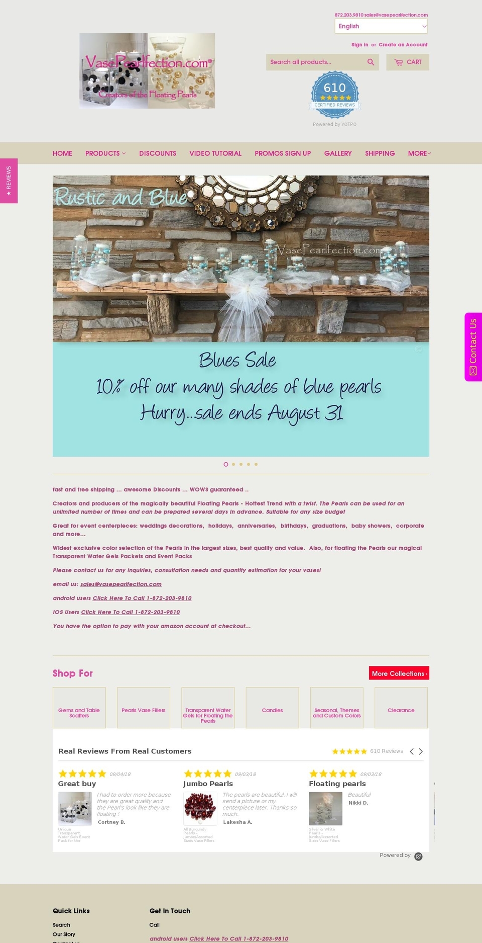 creatorsofthefloatingpearl.com shopify website screenshot