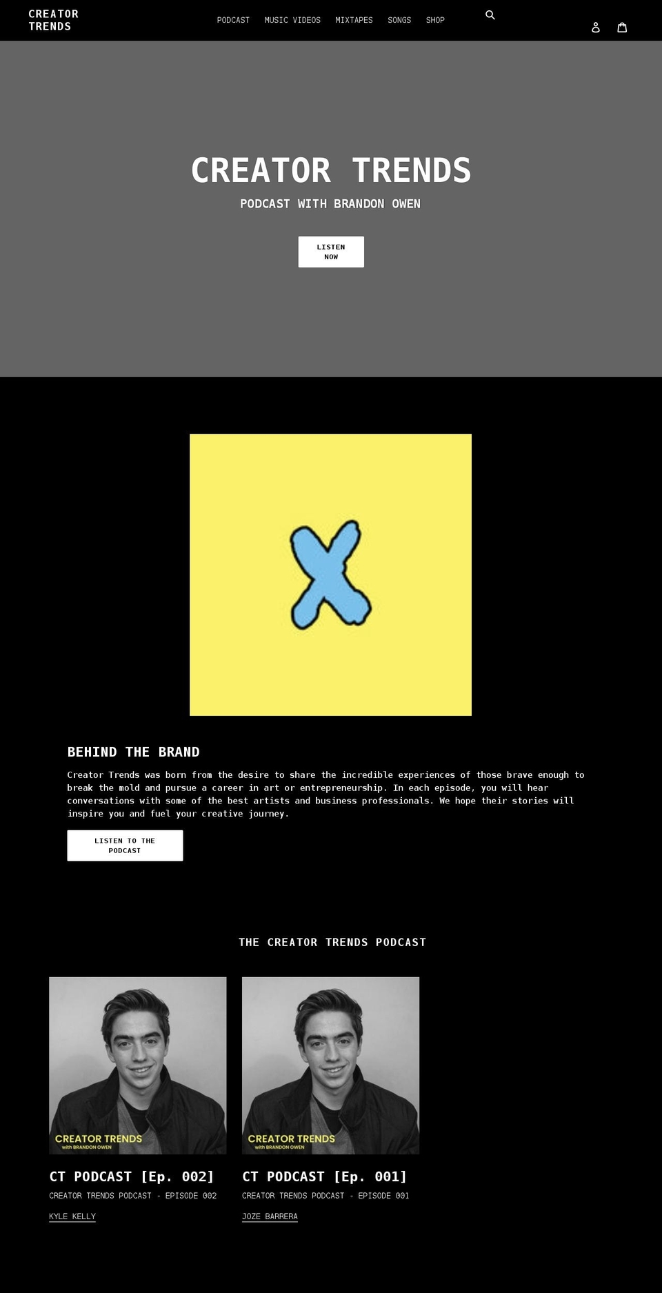creatortrends.com — Shopify storefront screenshot