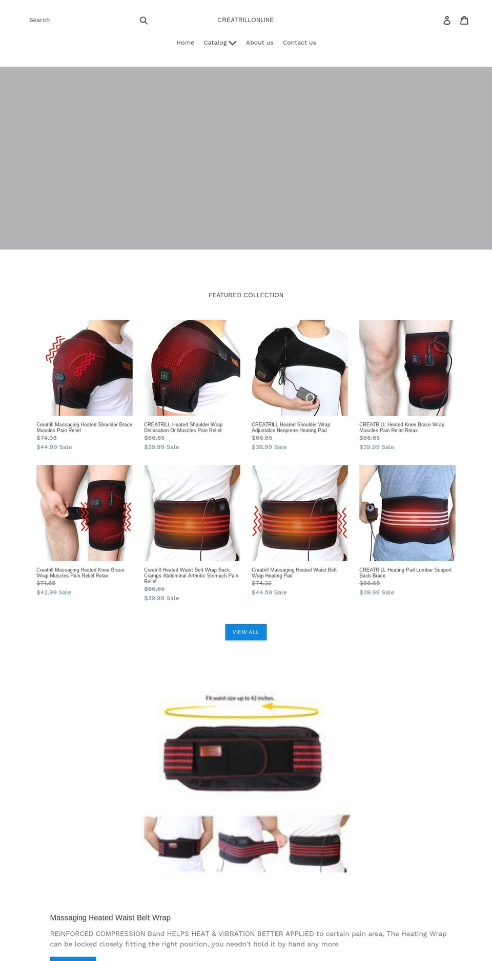 creatrill.com — Shopify storefront screenshot