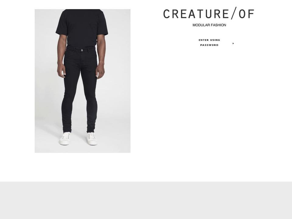 creatureof.com — Shopify storefront screenshot