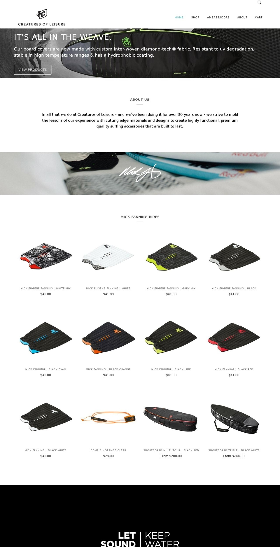 creatures-usa.com shopify website screenshot