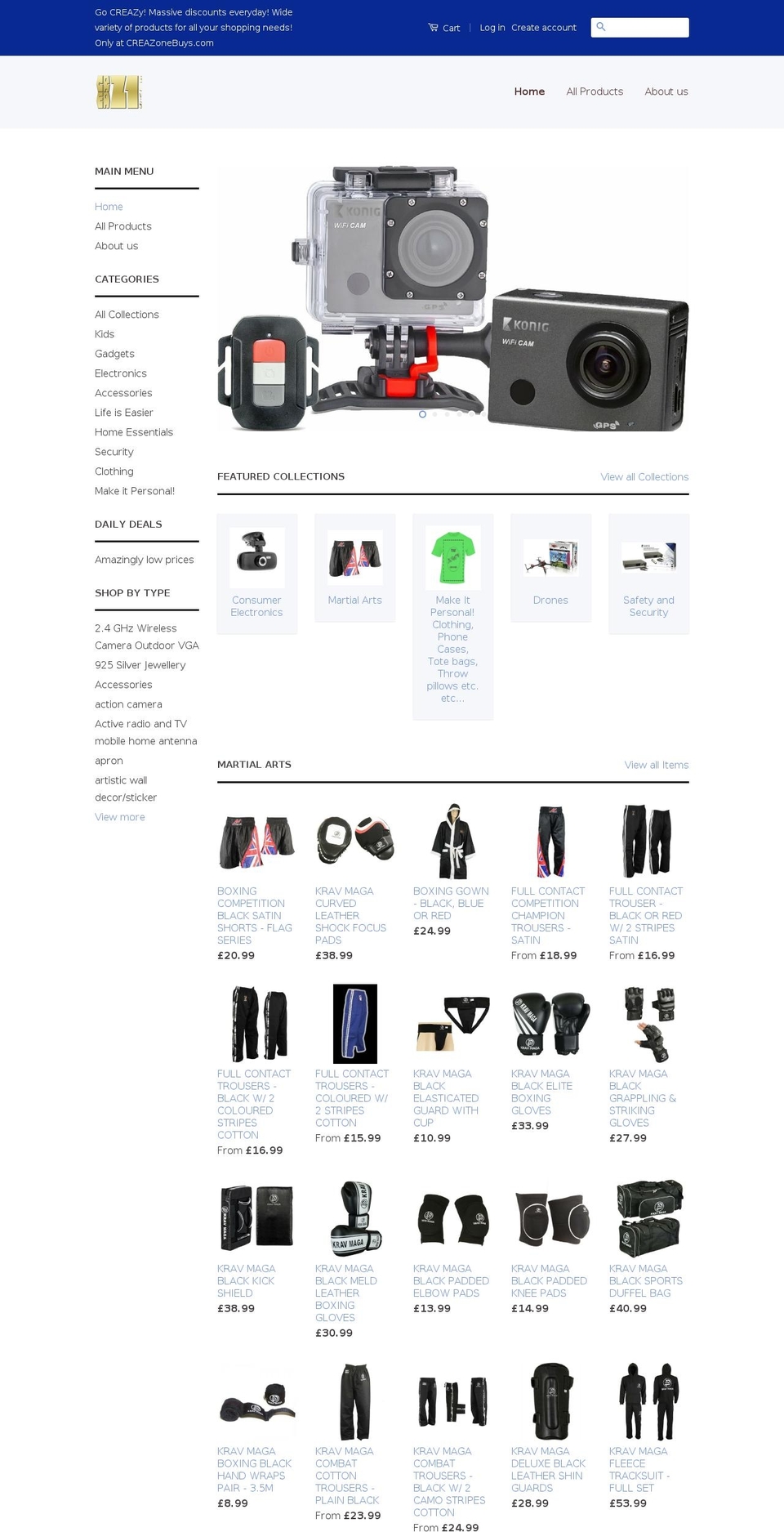 creazonebuys.com shopify website screenshot