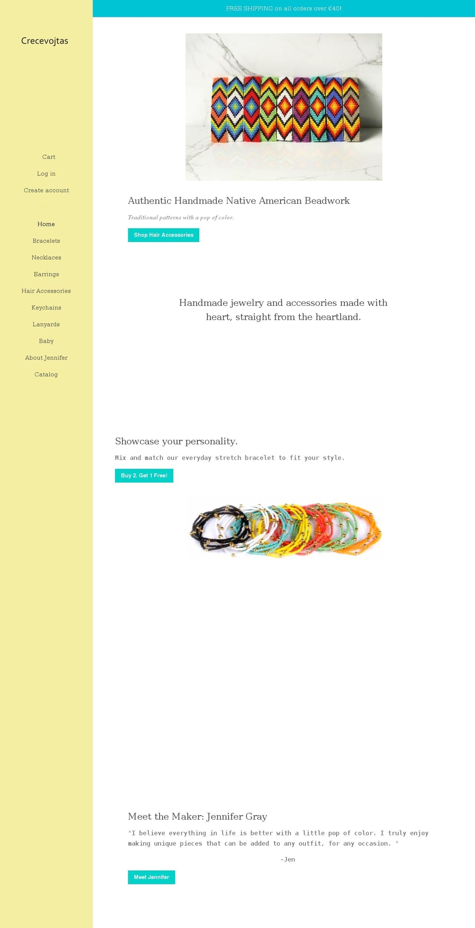 crecevojtas.com shopify website screenshot
