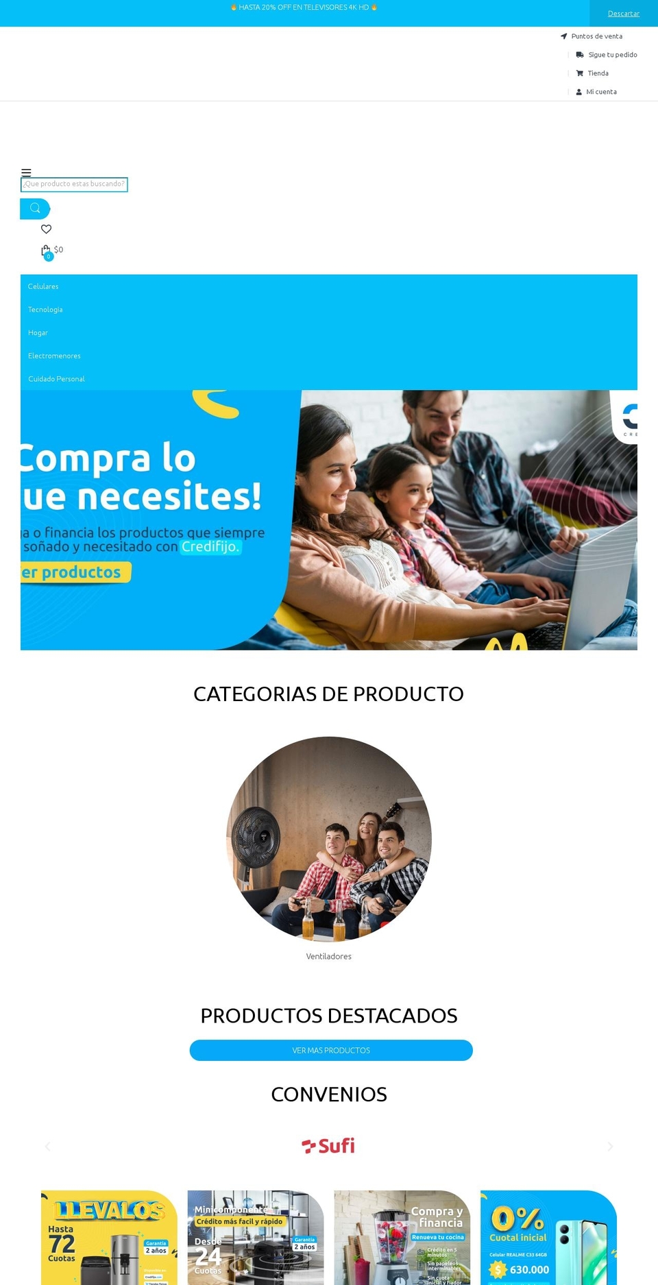 credifijo.com shopify website screenshot