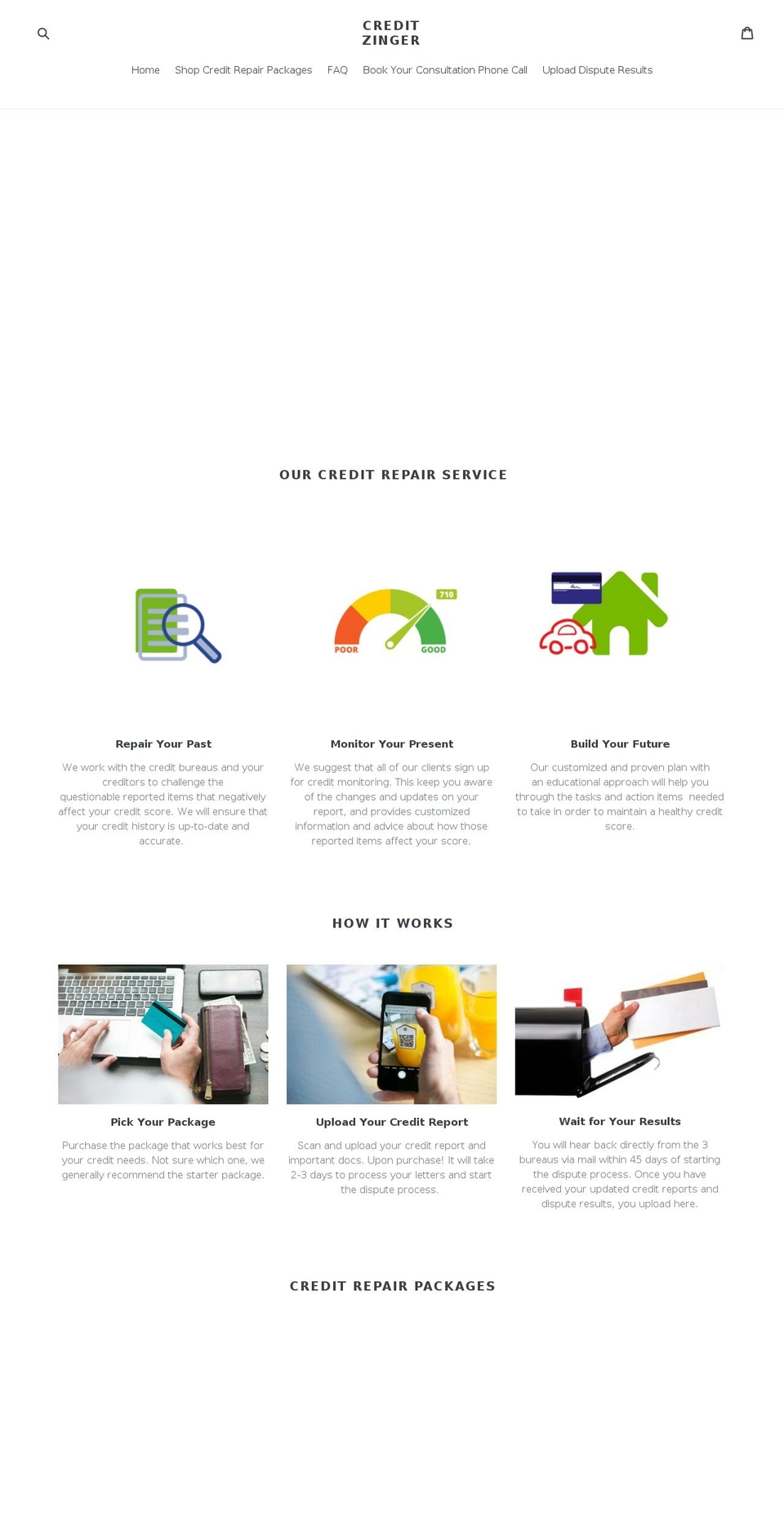 creditscoregoals.com — Shopify storefront screenshot