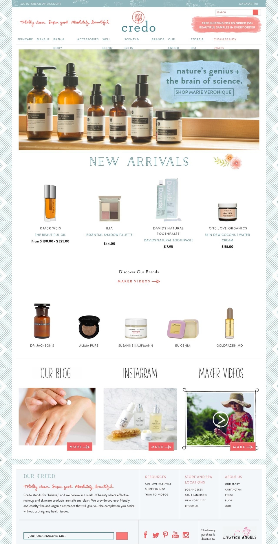. Ingredient Campaign Revert Shopify theme site example credobeauty.com