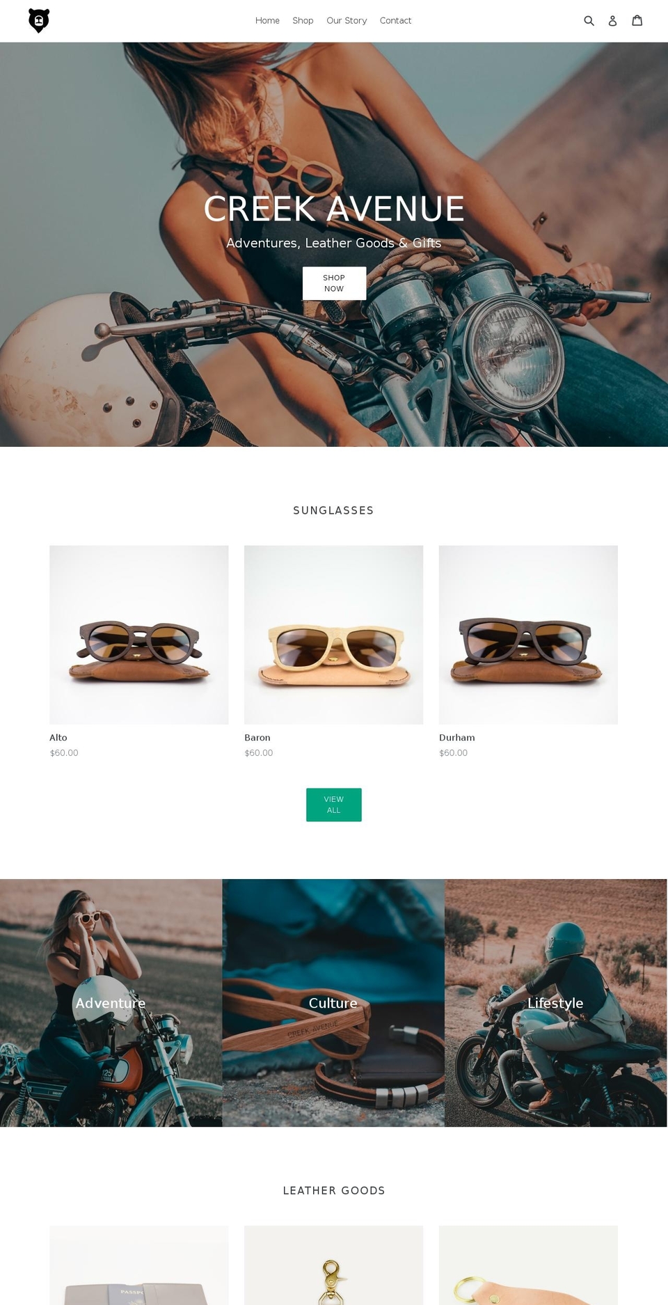 creekavenue.com shopify website screenshot