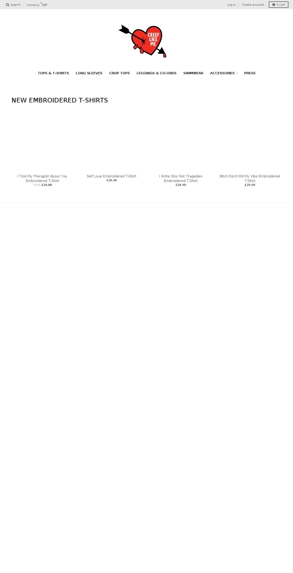 creeplikeme.com shopify website screenshot