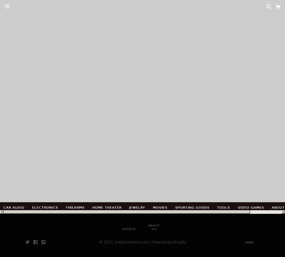 creightonloansandmusic.com shopify website screenshot