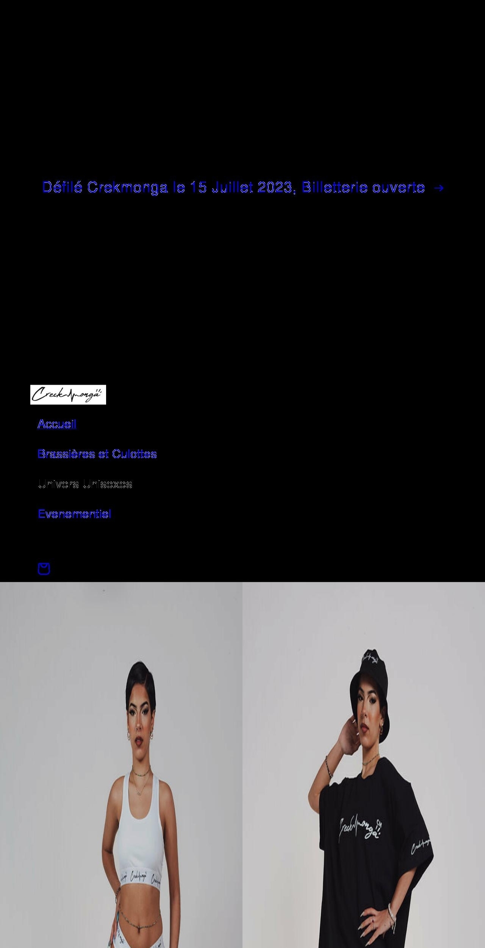 crekmonga.com shopify website screenshot