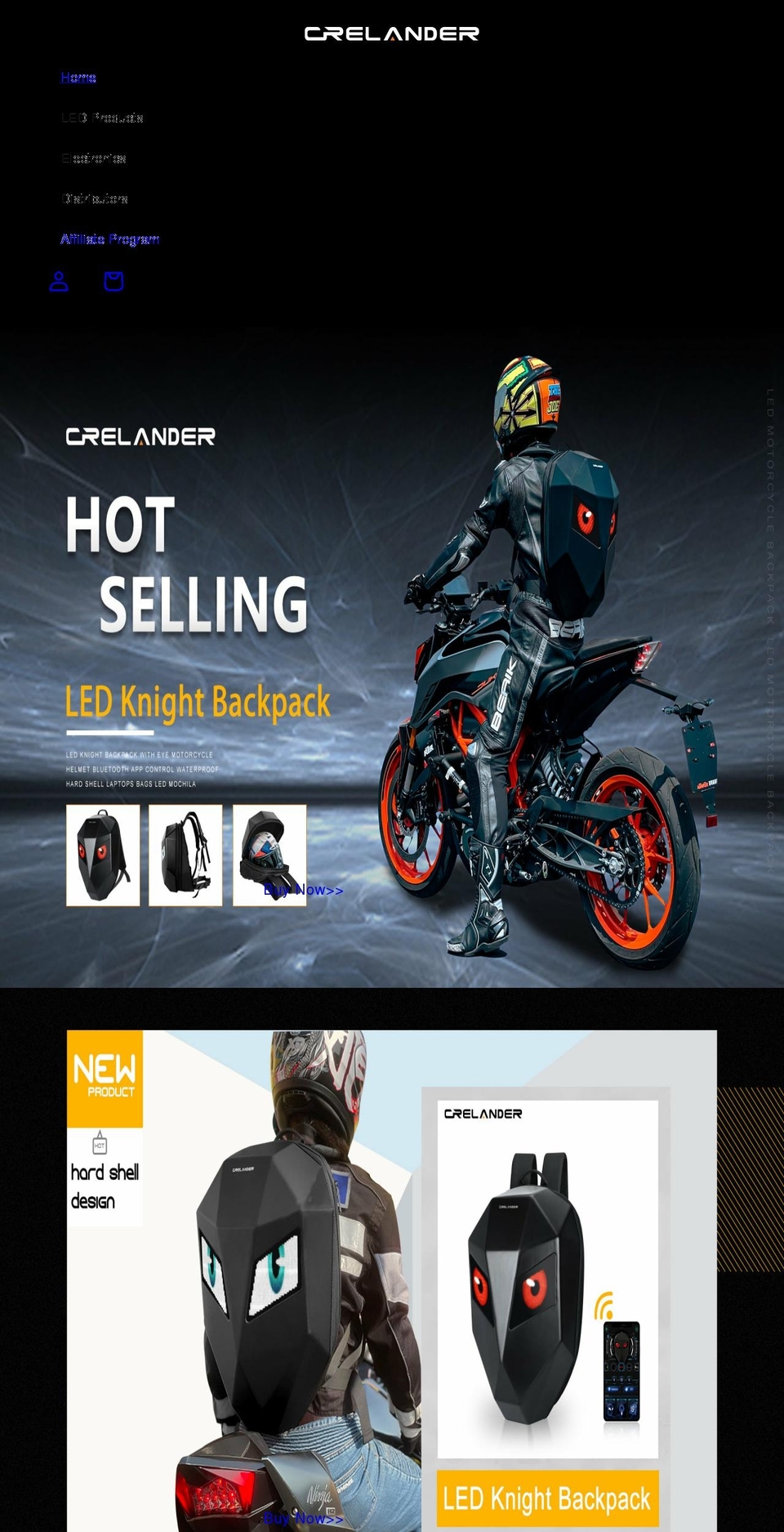 crelander.com shopify website screenshot