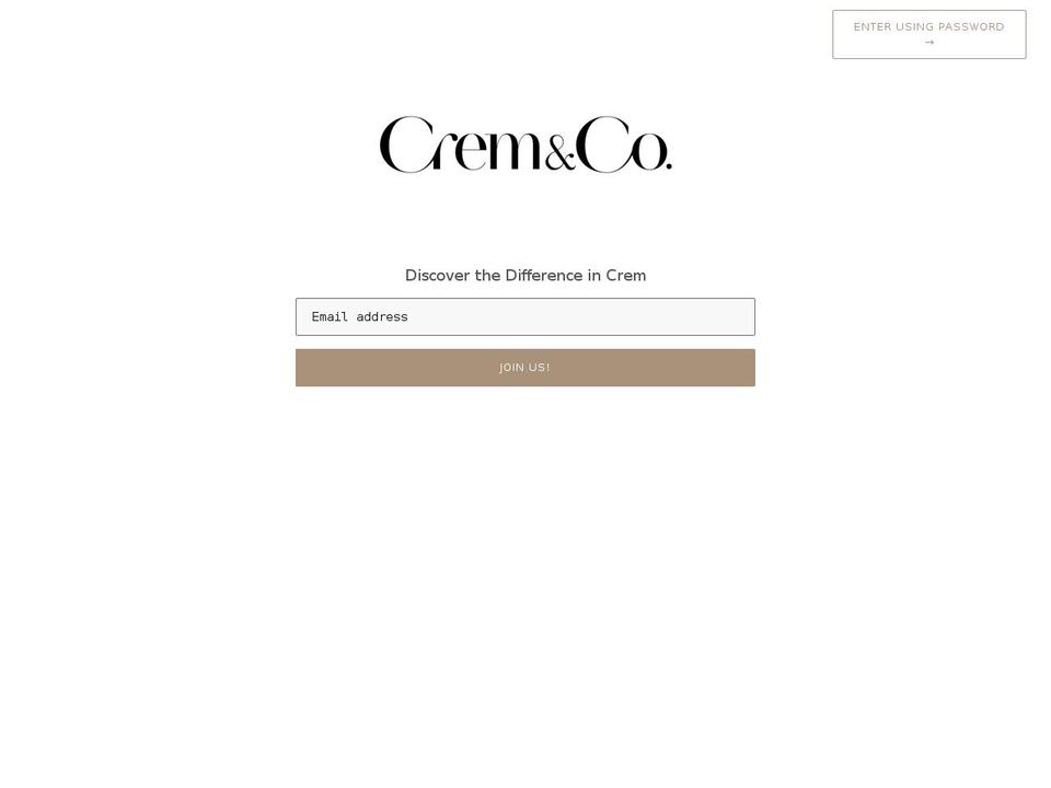 crem-co.com shopify website screenshot