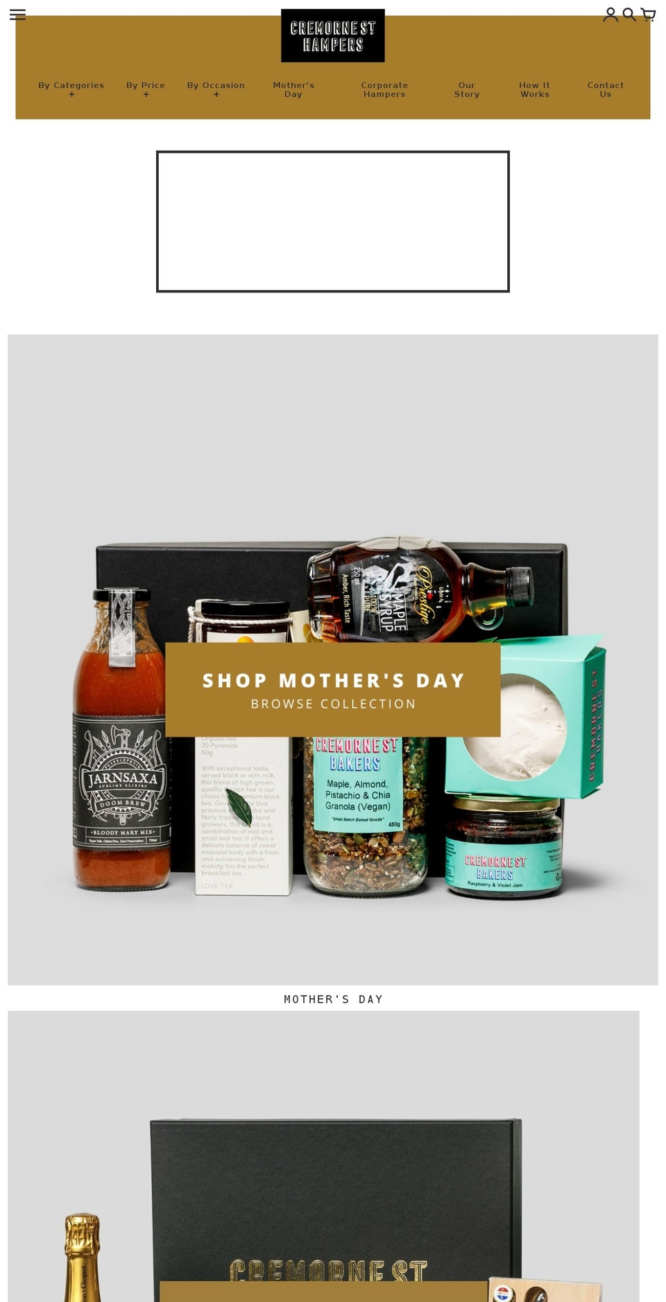 cremornestreethampers.com.au shopify website screenshot