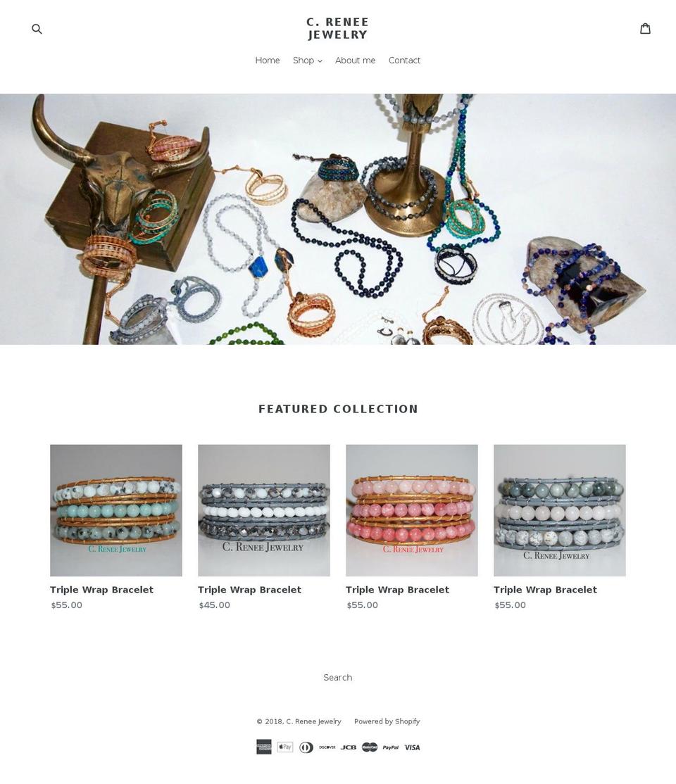 creneejewelry.com — Shopify storefront screenshot