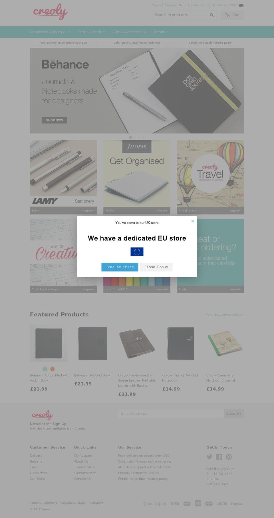 creoly.com shopify website screenshot