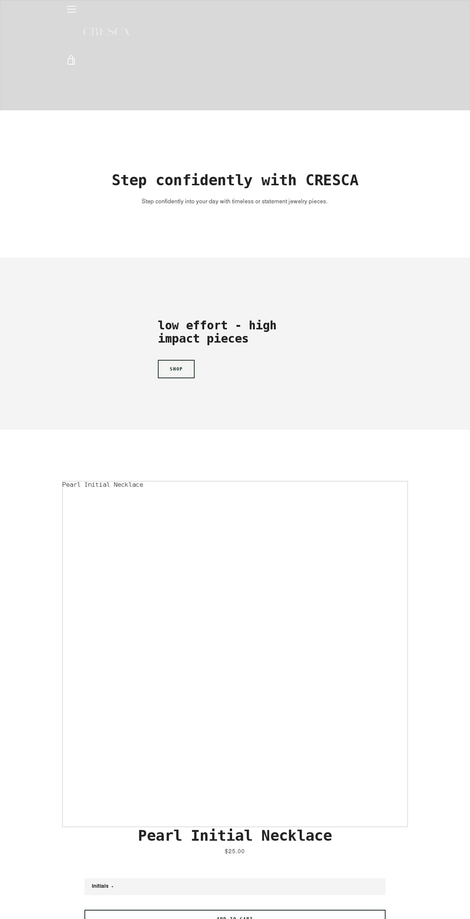 crescaco.com shopify website screenshot