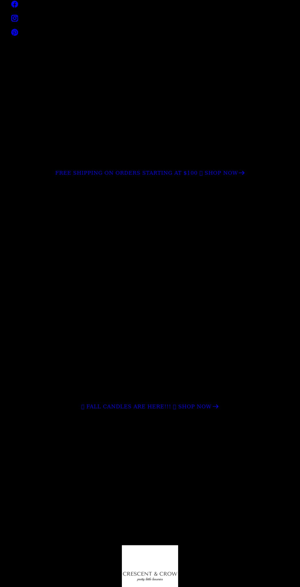 crescentandcrow.com shopify website screenshot