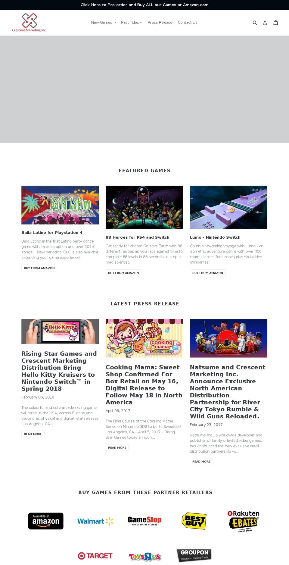 crescentmarketinginc.com shopify website screenshot