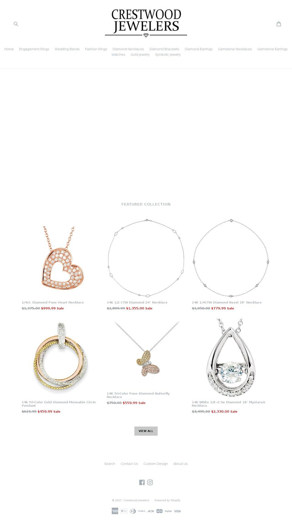 crestwoodjewelers.com shopify website screenshot